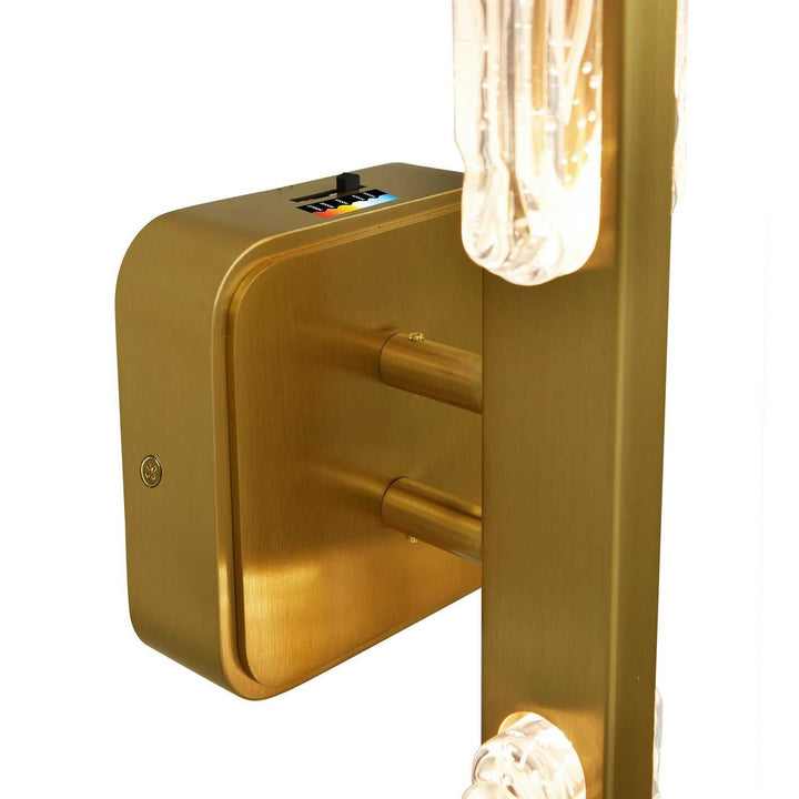 Curva LED Vanity in Brass CWI Lighting Canada