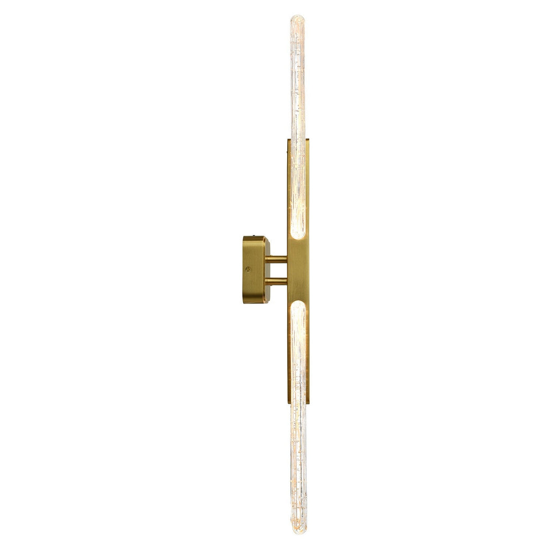 Curva LED Vanity in Brass CWI Lighting Canada