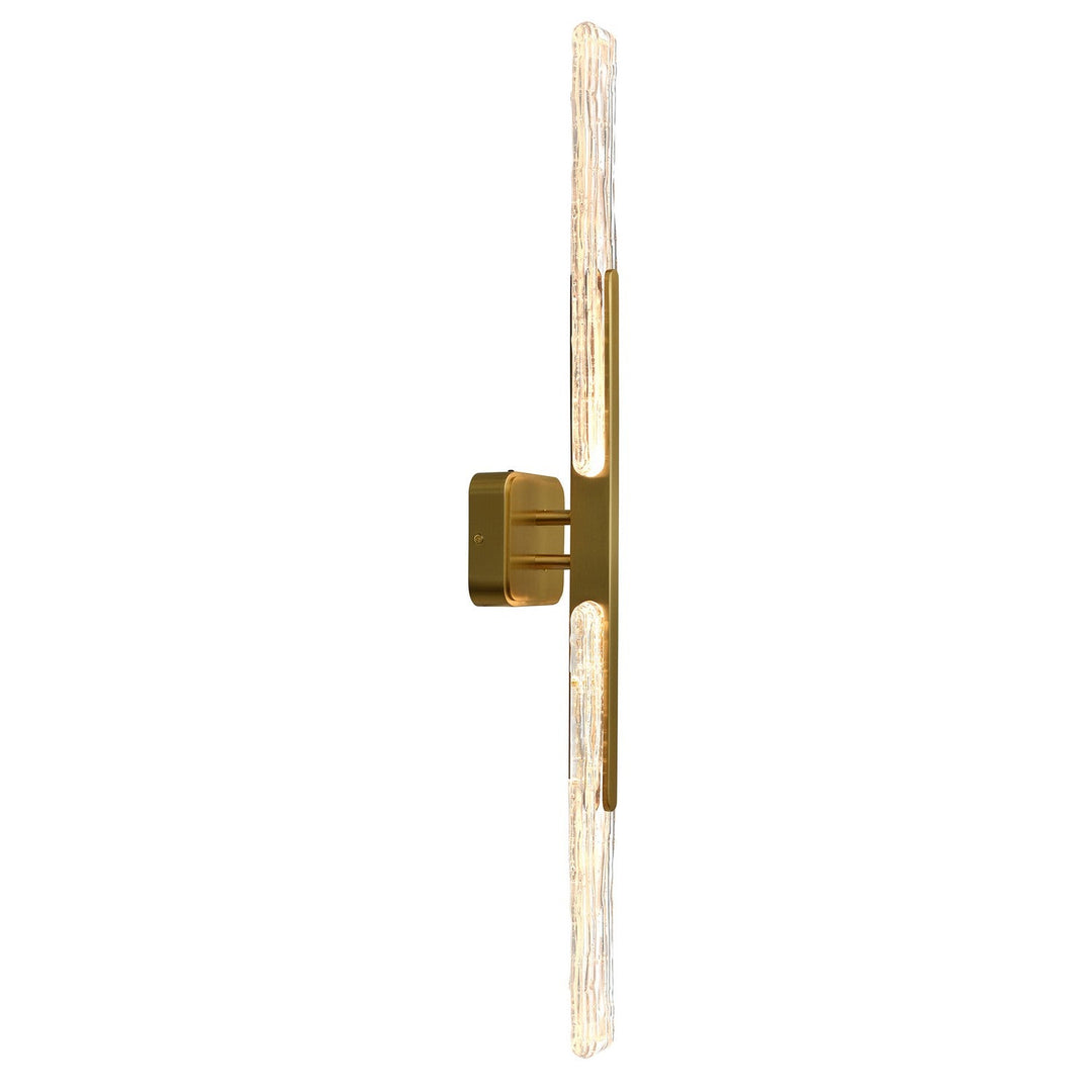 Curva LED Vanity in Brass CWI Lighting Canada