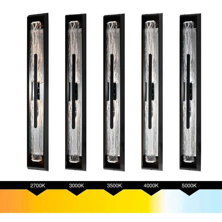 Curva LED Outdoor Wall Mount in Sand Black CWI Lighting Canada