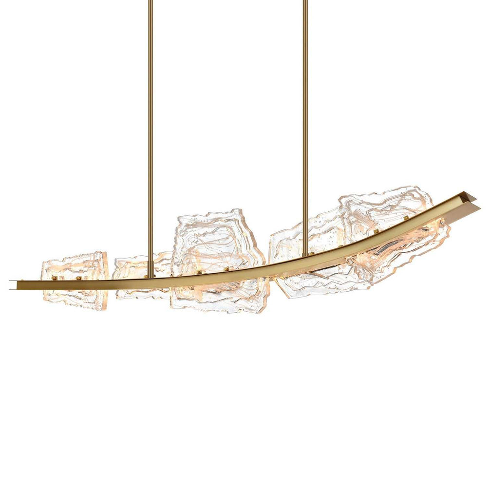 Arcus LED Chandelier in Brass CWI Lighting Canada