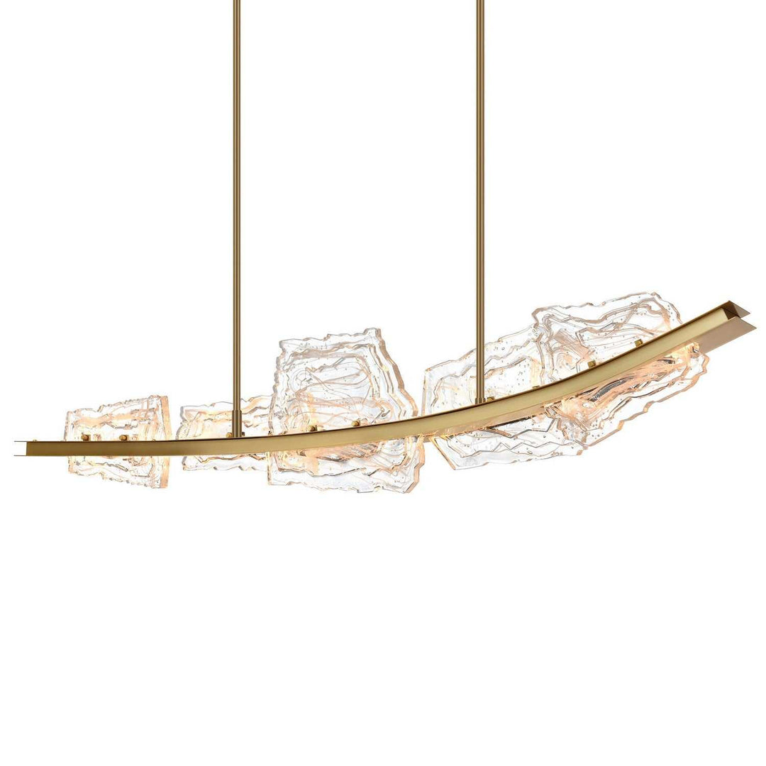 Arcus LED Chandelier in Brass CWI Lighting Canada