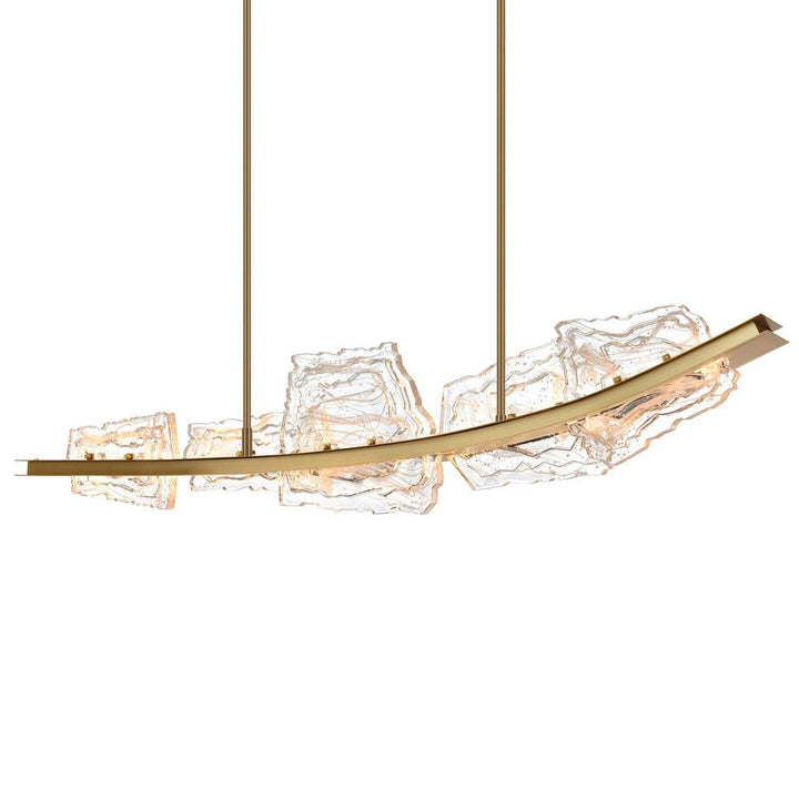 Arcus LED Chandelier in Brass CWI Lighting Canada