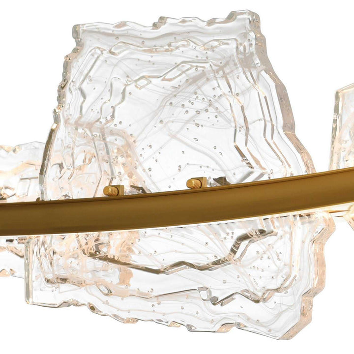 Arcus LED Chandelier in Brass CWI Lighting Canada
