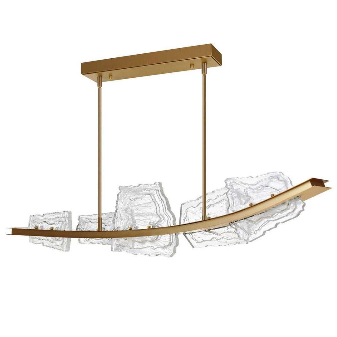Arcus LED Chandelier in Brass CWI Lighting Canada