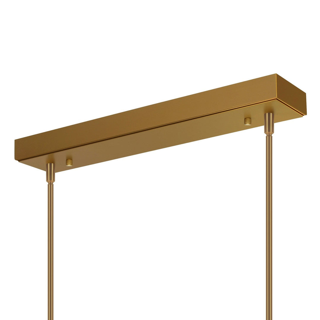 Arcus LED Chandelier in Brass CWI Lighting Canada