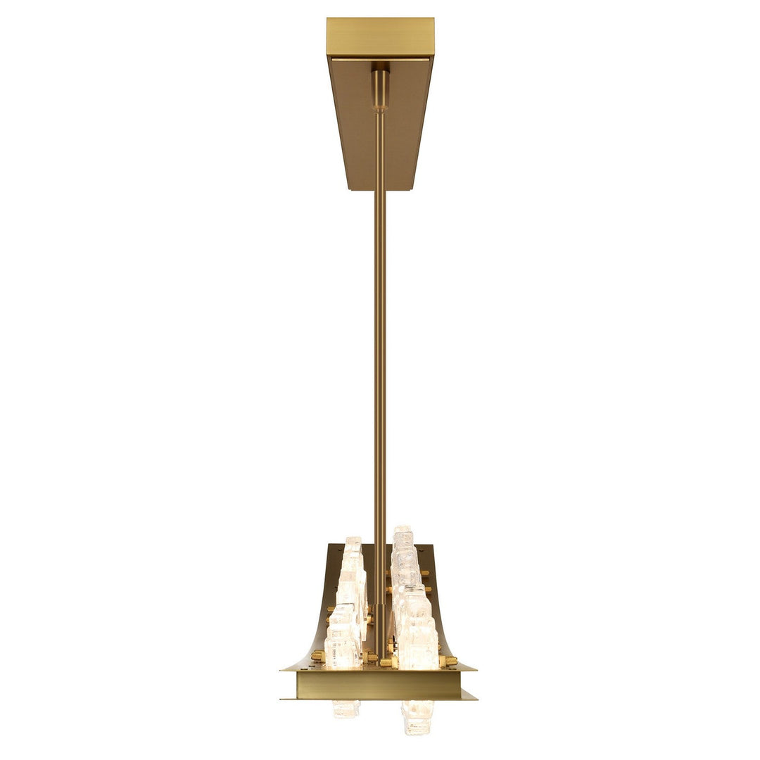 Arcus LED Chandelier in Brass CWI Lighting Canada
