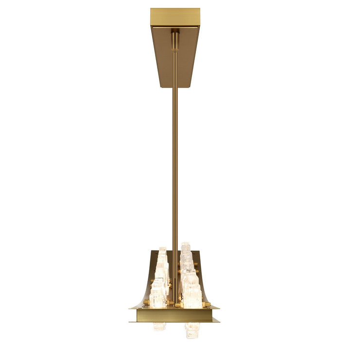 Arcus LED Chandelier in Brass CWI Lighting Canada