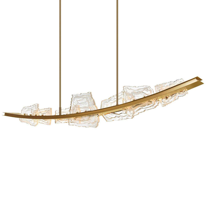 Arcus LED Chandelier in Brass CWI Lighting Canada