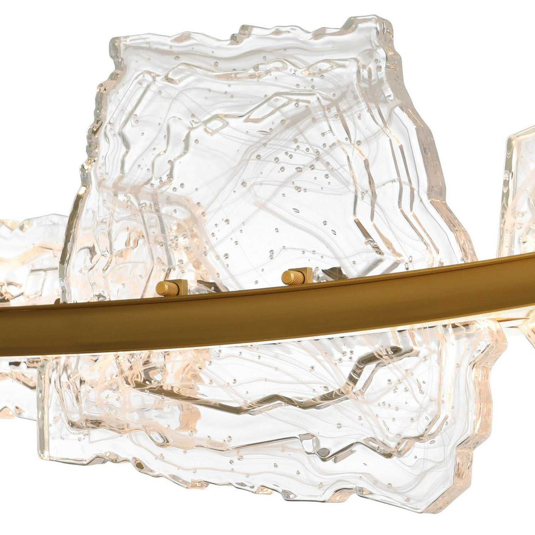 Arcus LED Chandelier in Brass CWI Lighting Canada