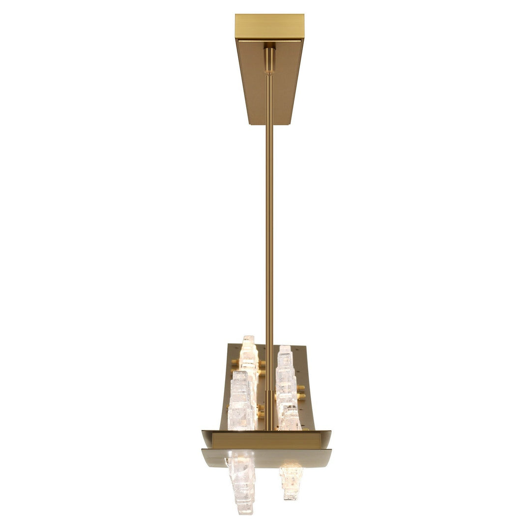 Arcus LED Chandelier in Brass CWI Lighting Canada