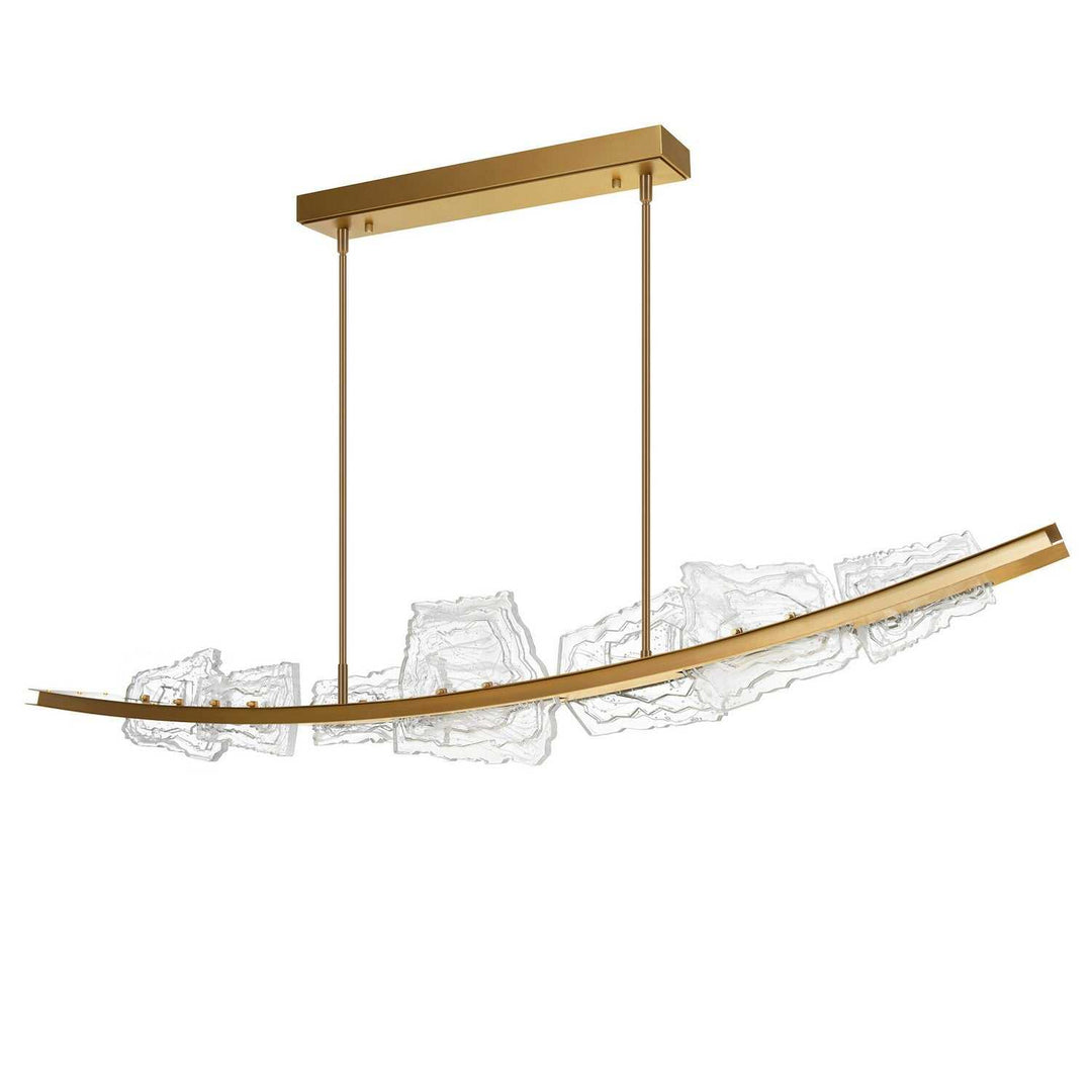 Arcus LED Chandelier in Brass CWI Lighting Canada
