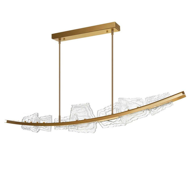 Arcus LED Chandelier in Brass CWI Lighting Canada