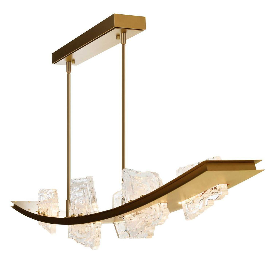 Arcus LED Chandelier in Brass CWI Lighting Canada