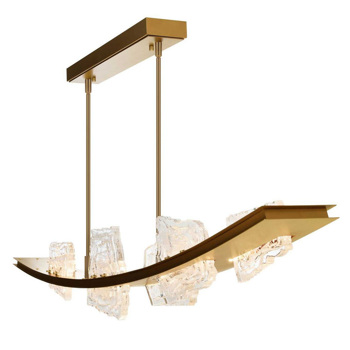 Arcus LED Chandelier in Brass CWI Lighting Canada