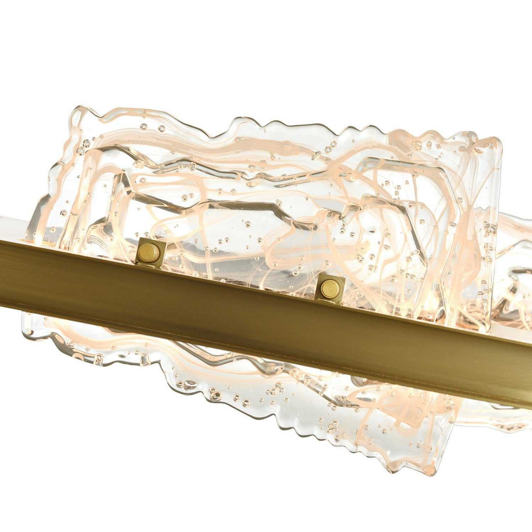 Arcus LED Chandelier in Brass CWI Lighting Canada
