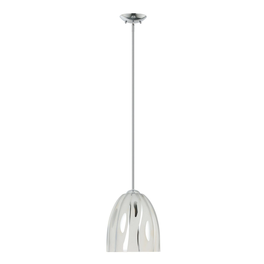 Chroman Empire One Light Pendant in Chrome Varaluz