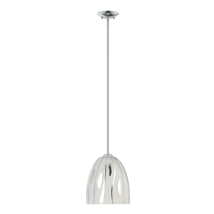 Chroman Empire One Light Pendant in Chrome Varaluz