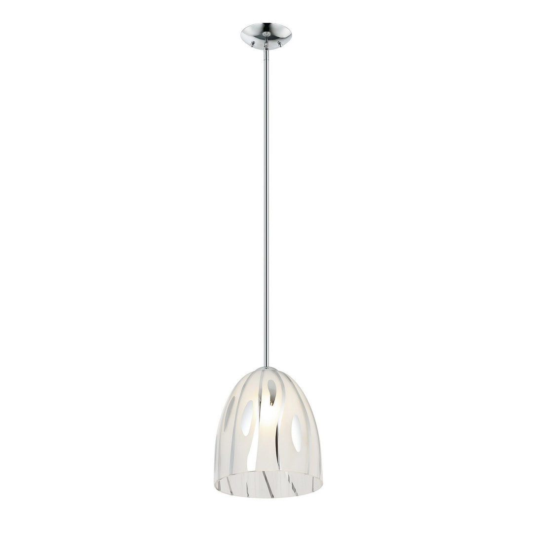 Chroman Empire One Light Pendant in Chrome Varaluz