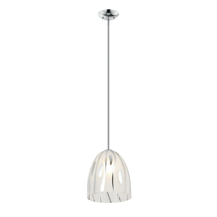 Chroman Empire One Light Pendant in Chrome Varaluz