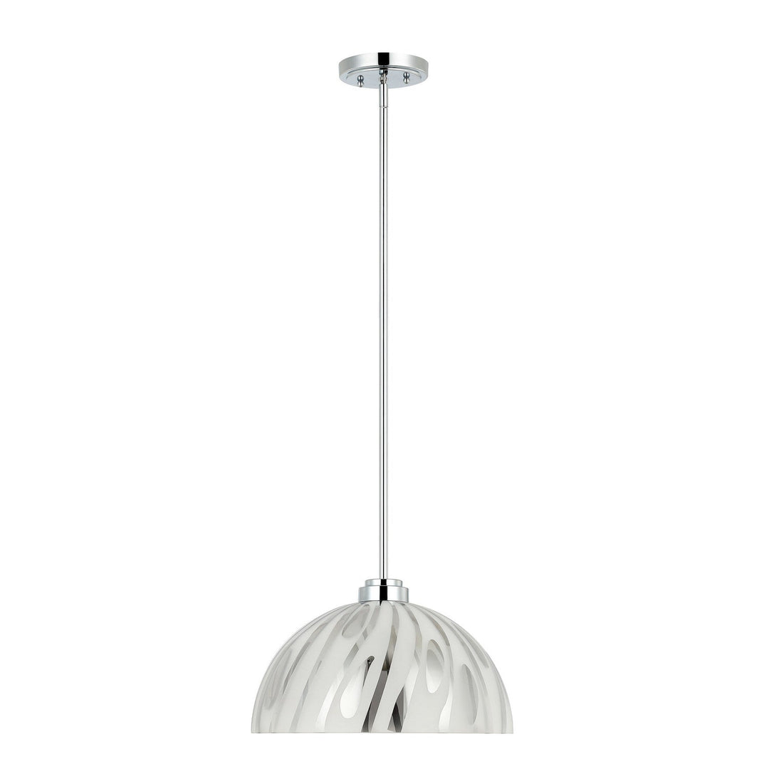 Chroman Empire One Light Pendant in Chrome Varaluz
