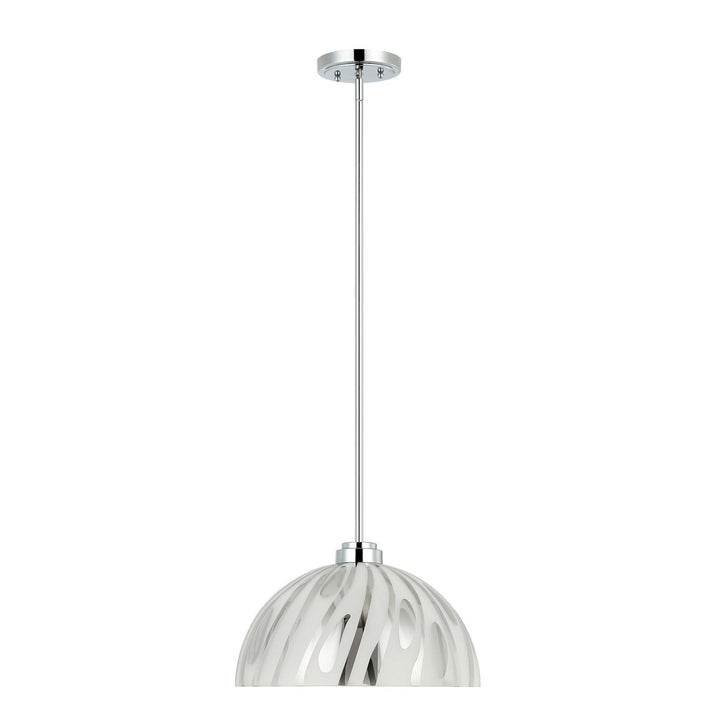Chroman Empire One Light Pendant in Chrome Varaluz