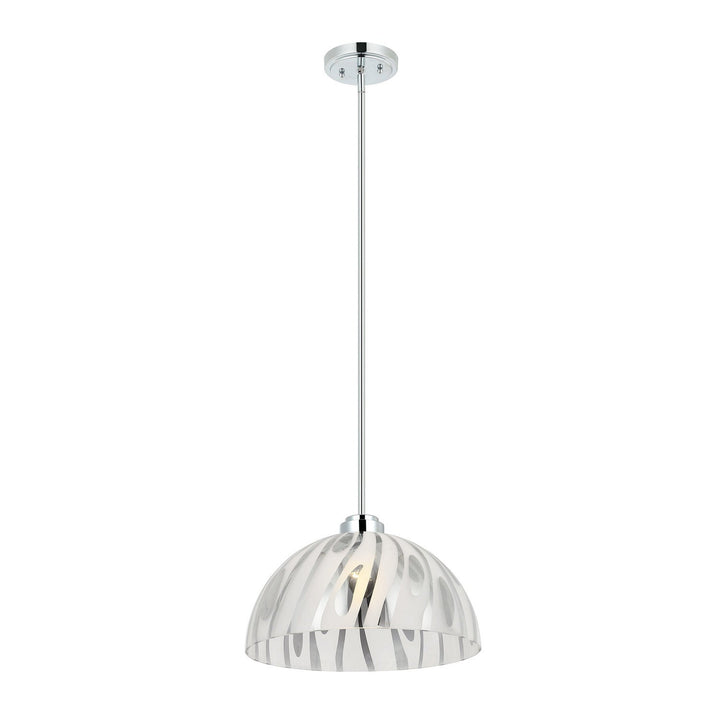 Chroman Empire One Light Pendant in Chrome Varaluz