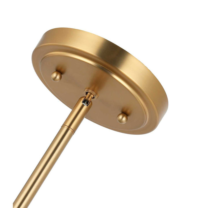 Chroman Empire One Light Pendant in Satin Gold Varaluz
