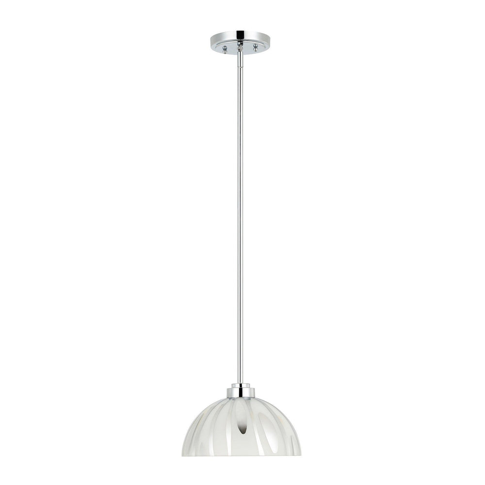 Chroman Empire One Light Pendant in Chrome Varaluz