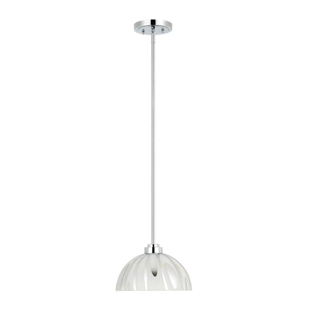 Chroman Empire One Light Pendant in Chrome Varaluz