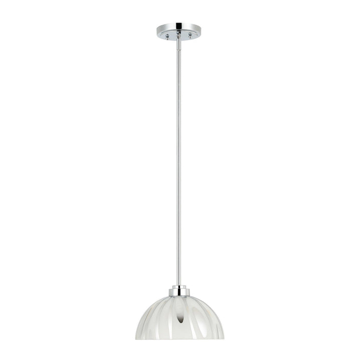 Chroman Empire One Light Pendant in Chrome Varaluz