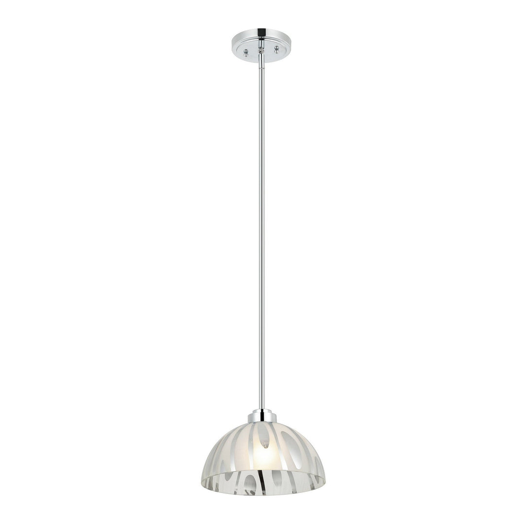 Chroman Empire One Light Pendant in Chrome Varaluz