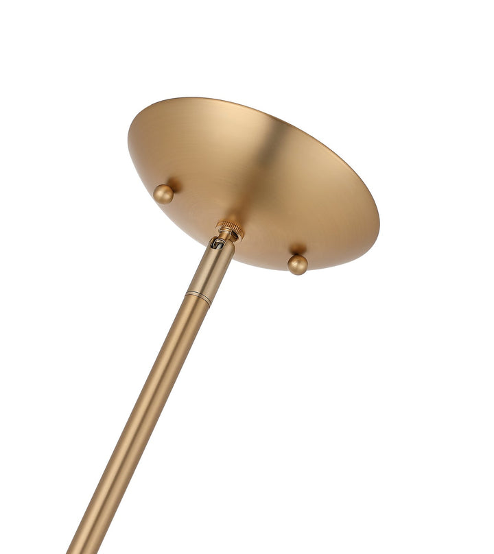 Chroman Empire One Light Pendant in Satin Gold Varaluz
