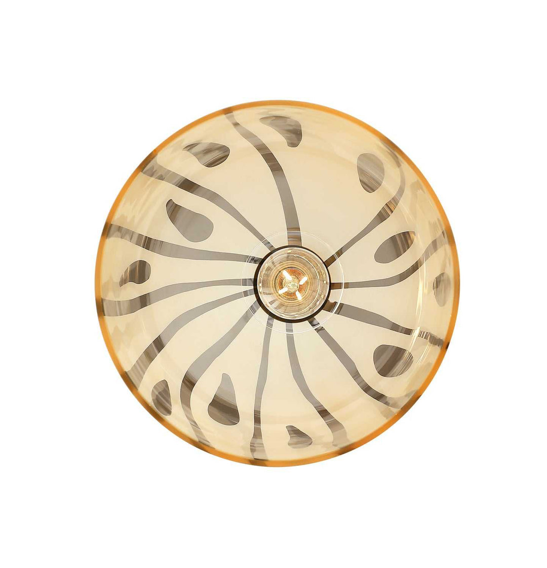 Chroman Empire One Light Pendant in Satin Gold Varaluz