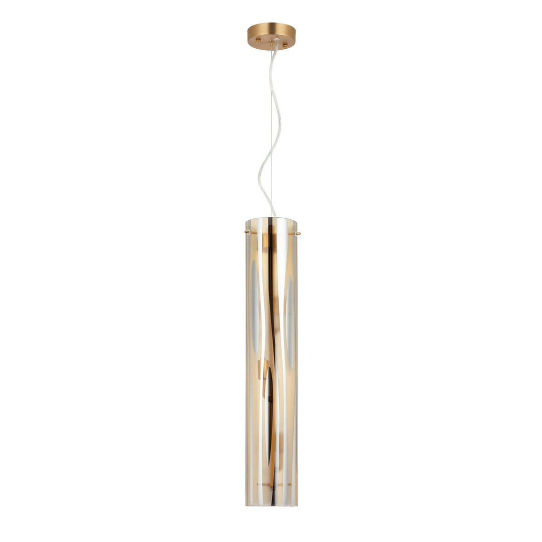 Chroman Empire Three Light Pendant in Satin Gold Varaluz