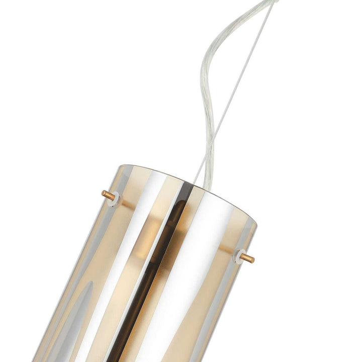 Chroman Empire Three Light Pendant in Satin Gold Varaluz