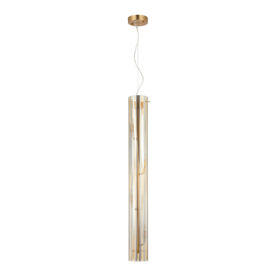 Chroman Empire Four Light Pendant in Satin Gold Varaluz