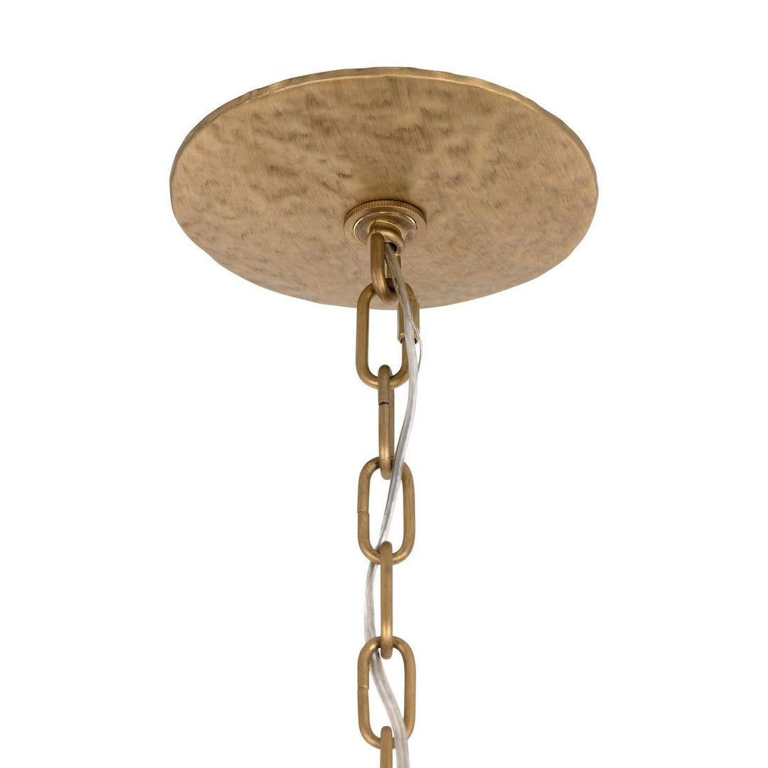 Barcelona Six Light Chandelier in Brass Kisser Varaluz