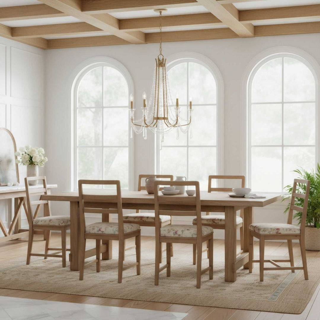 Barcelona Six Light Chandelier in Brass Kisser Varaluz