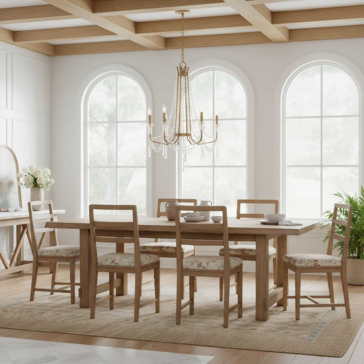 Barcelona Six Light Chandelier in Brass Kisser Varaluz