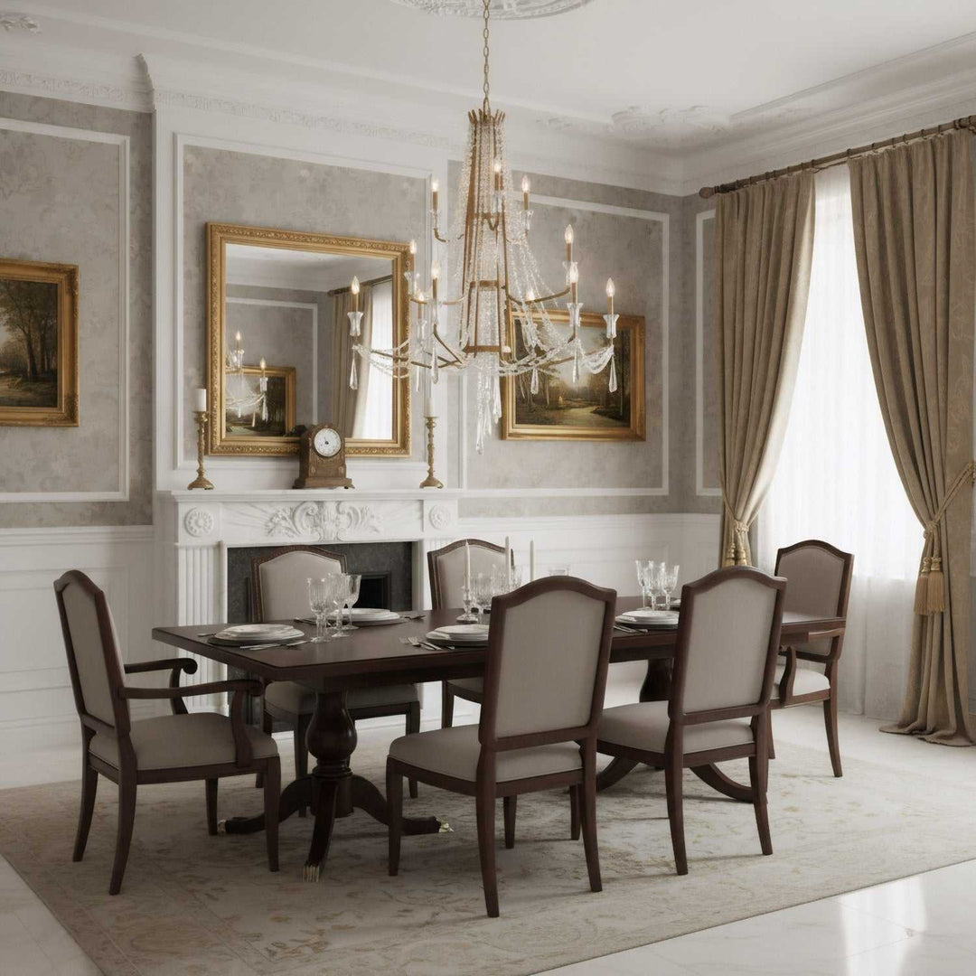 Barcelona 12 Light Chandelier in Brass Kisser Varaluz