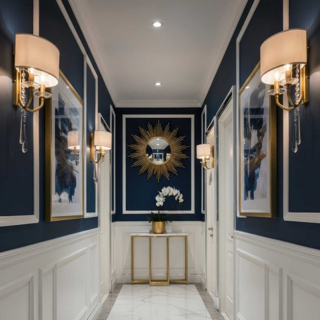 Barcelona Two Light Wall Sconce in Brass Kisser Varaluz