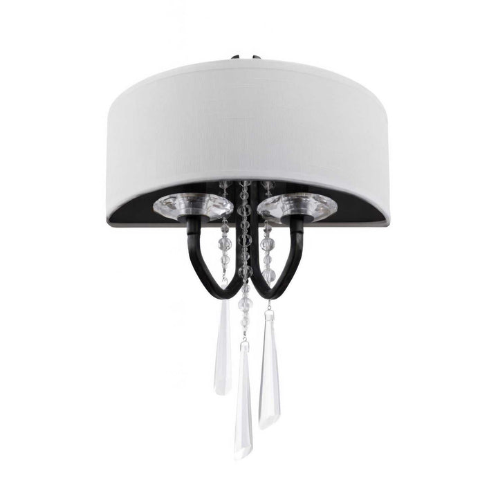 Barcelona Two Light Wall Sconce in Black Varaluz