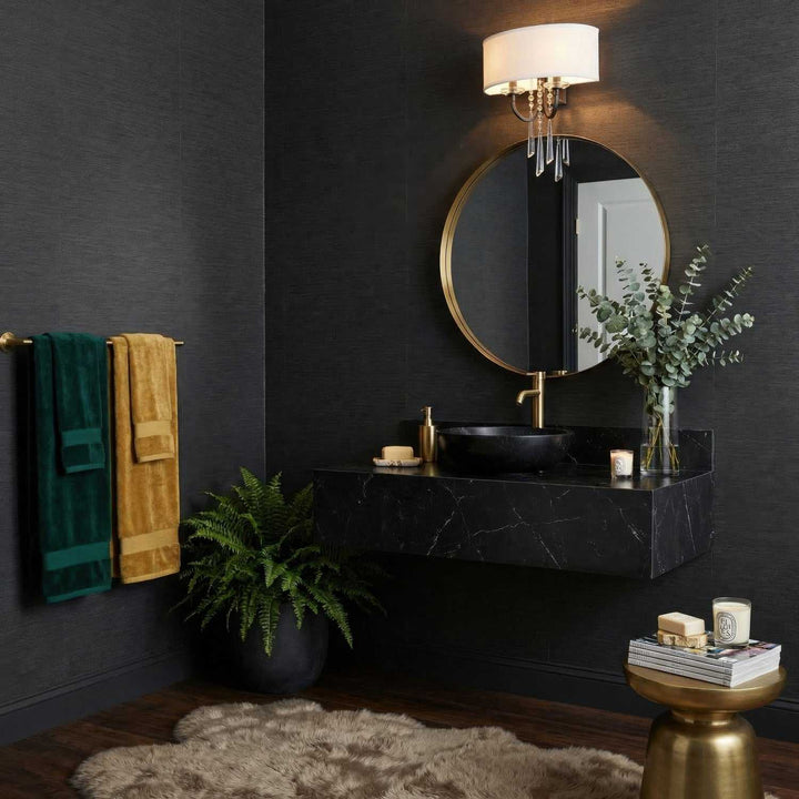 Barcelona Two Light Wall Sconce in Black Varaluz