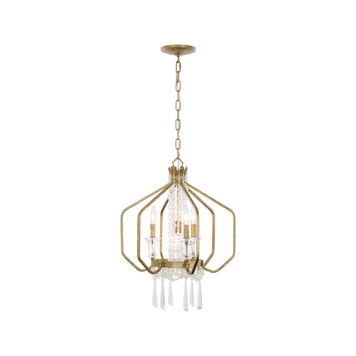Barcelona Four Light Pendant in Brass Kisser Varaluz