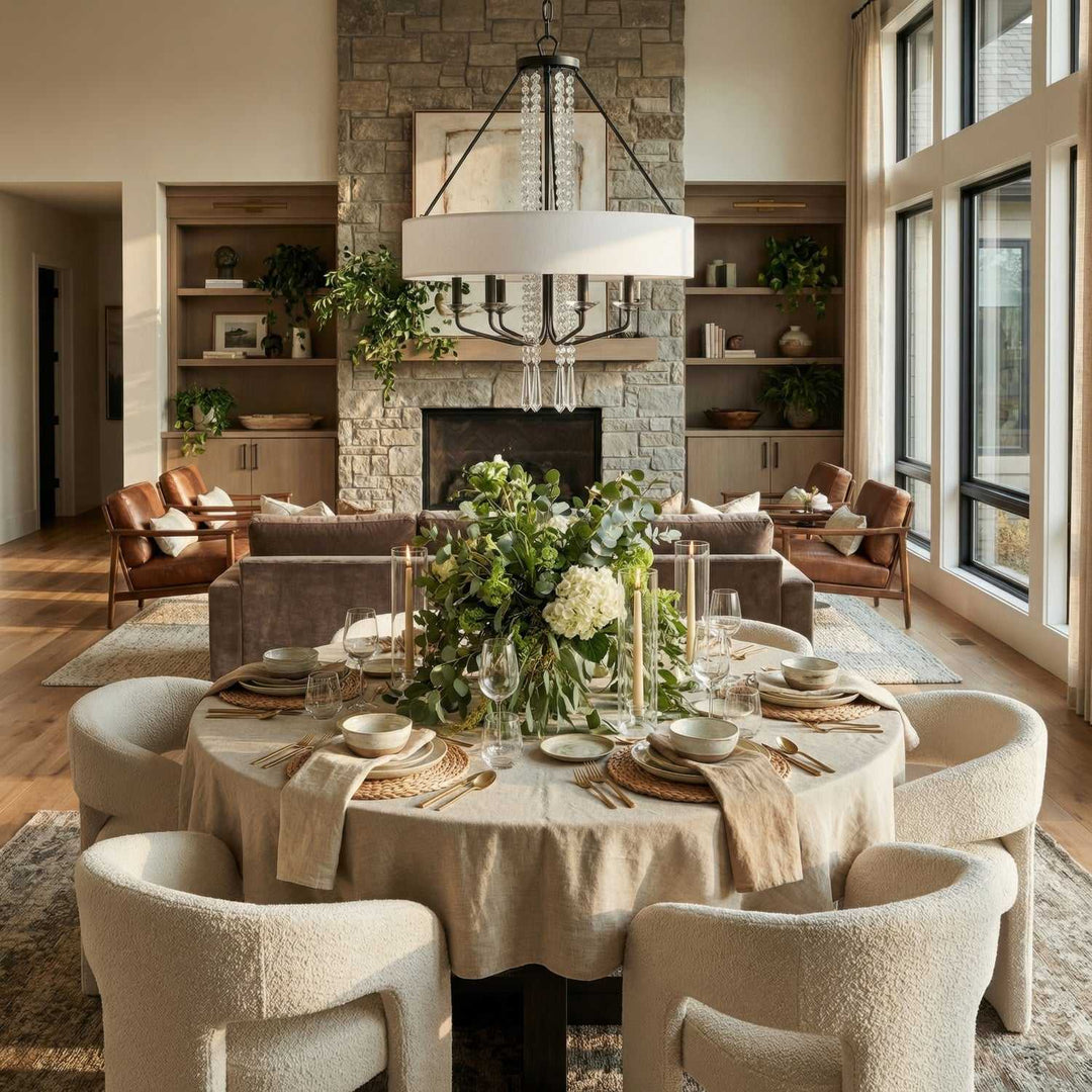 Barcelona Six Light Pendant in Onyx Varaluz