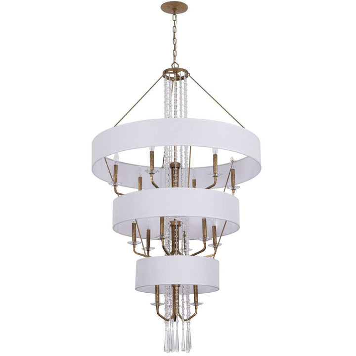 Barcelona 15 Light Pendant in Brass Kisser Varaluz