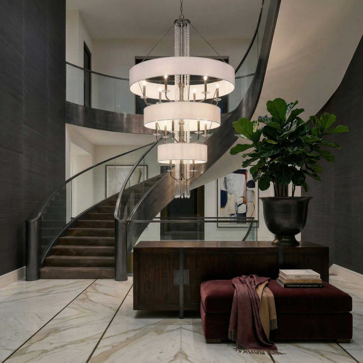Barcelona 15 Light Pendant in Onyx Varaluz