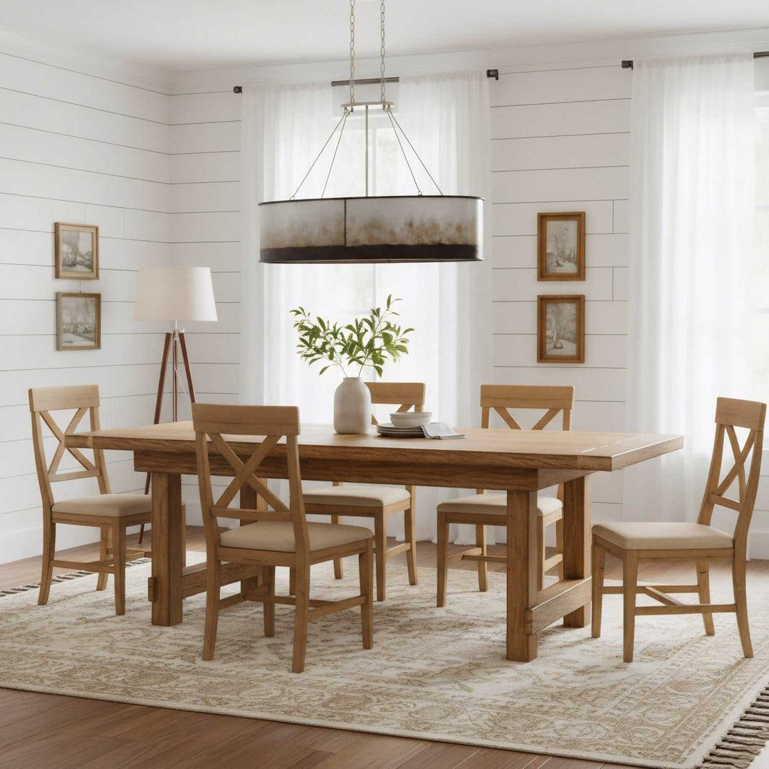 Cannery Five Light Linear Pendant in Ombre Galvanized Varaluz