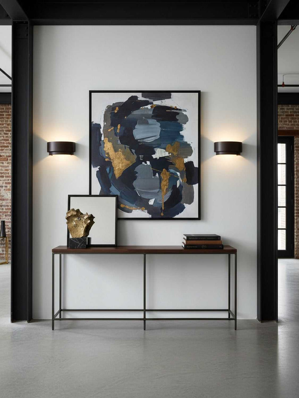 Cannery Two Light Wall Sconce in Dark Bronze / French Gold Varaluz